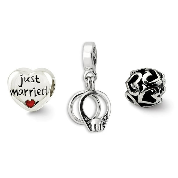 Sterling Silver Reflections Wedding & Anniversary Boxed Bead Set 